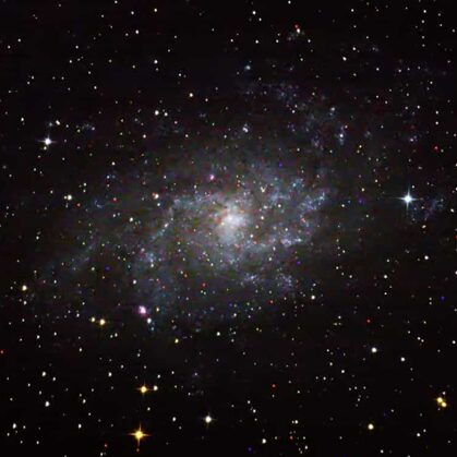 M33 im Sternb. Dreieck, Komposit 30x60s, ISO 1600, Foto: Nicole Sassen