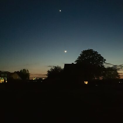 Mond u. Venus ü. Verl, 25.4.2020, Samsung SM-G950F, F1,7, H.-U. Veith