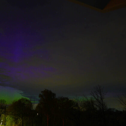 Polarlicht über Delbrück, 2023-04-23 23:50 Uhr,ISO3200, 8s, f27mm, F3,5, H. Hermelingmeier
