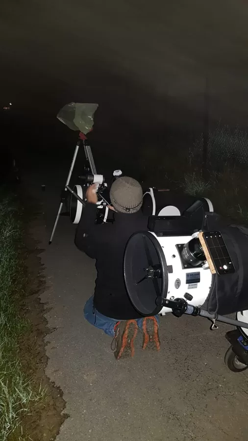 Gemeinsame Beobachtung des Kometen Neowise