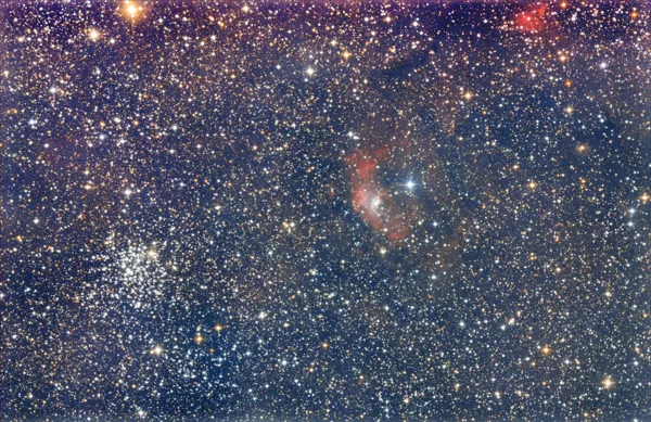 Blasennebel, Bel.zeit: 3,8 Std., Canon EOS 5da, 10-Zoll f1:5-Newton, R. Kleibrink
