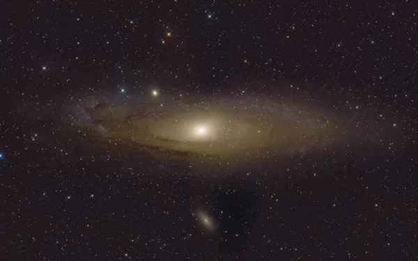 M31, 4 Panel Mosaik je 1500 sec B-zeit, 8 Zoll f/4 Newton, der QHY 268C, R. Kleibrink