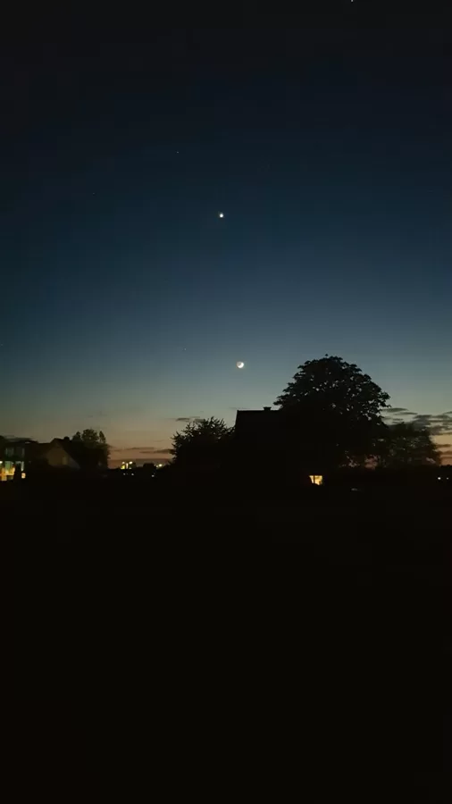 Mond u. Venus ü. Verl, 25.4.2020, Samsung SM-G950F, F1,7, H.-U. Veith 